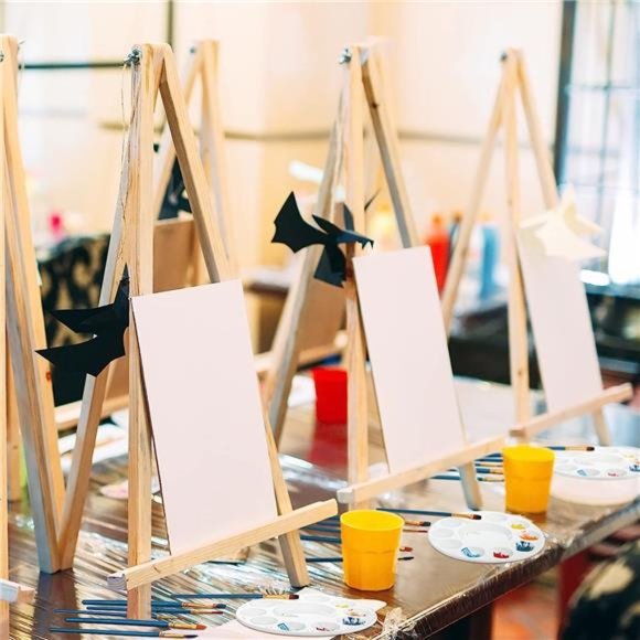 52 Pcs Paint Set Includes 4 Pcs 8 x 10 Inch Canvases 4 Pcs 7 x 9.5 Inches - Picture 7 of 7